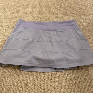 EUC Lululemon light purple pace tennis skirt 6